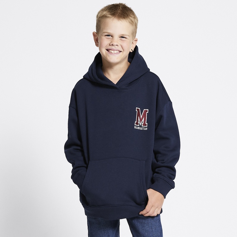 Printed hoodie "Jordon" Navy 4